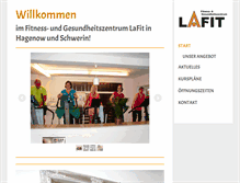 Tablet Screenshot of lafit-hagenow.de